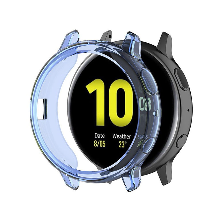 Samsung Galaxy Watch Active 2 - 44mm Holdbar Silikone Bumper  - Blå#serie_5