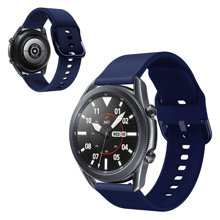 Vildt elegant Samsung Galaxy Watch 3 (45mm) Silikone Rem - Blå#serie_10
