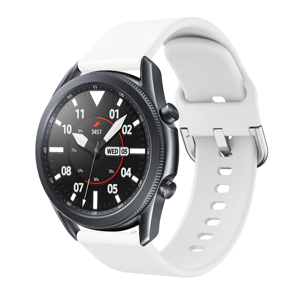 Vildt elegant Samsung Galaxy Watch 3 (45mm) Silikone Rem - Hvid#serie_2