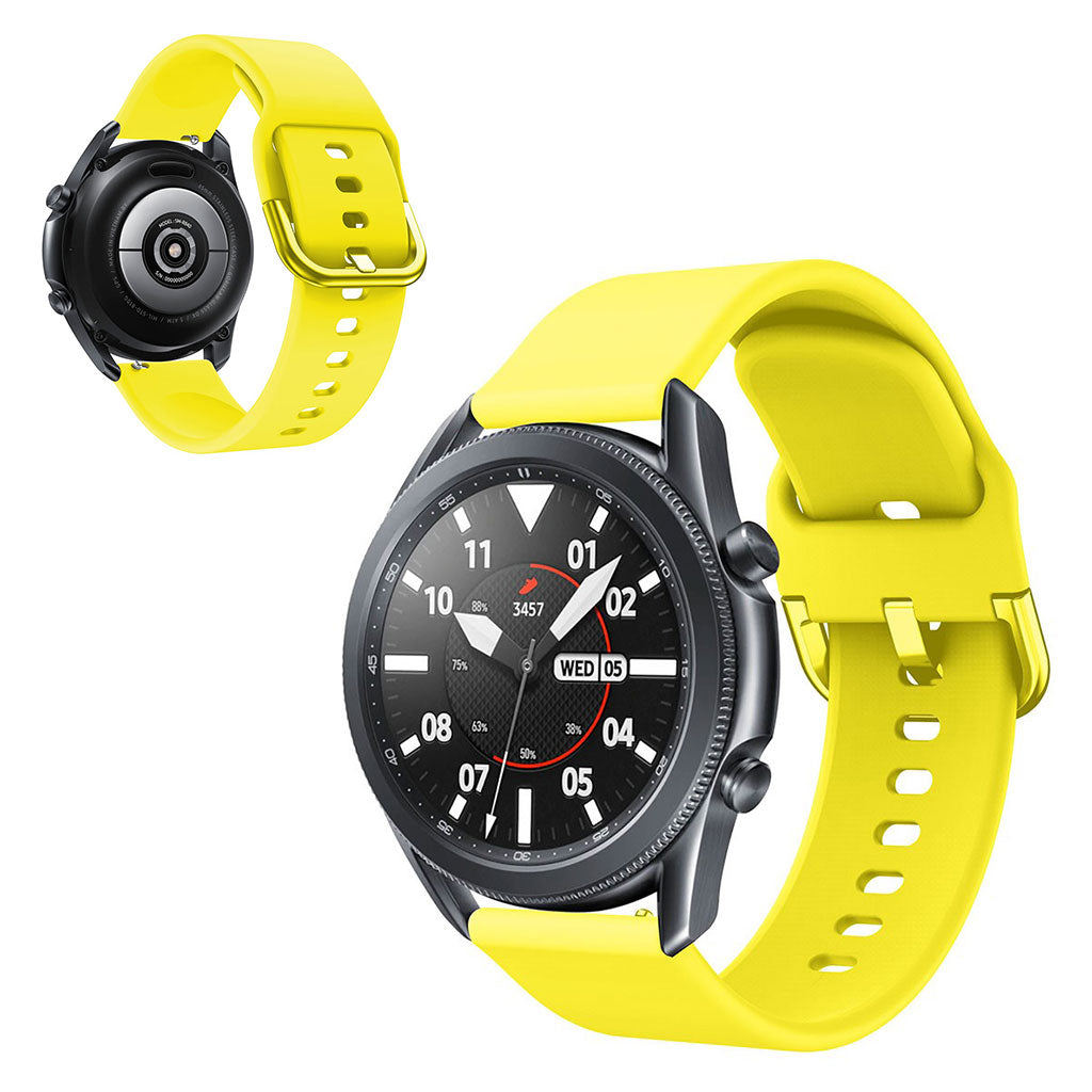 Vildt elegant Samsung Galaxy Watch 3 (45mm) Silikone Rem - Gul#serie_5