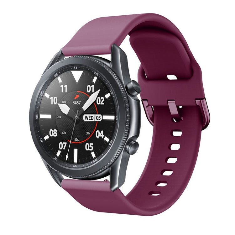 Vildt elegant Samsung Galaxy Watch 3 (45mm) Silikone Rem - Rød#serie_7