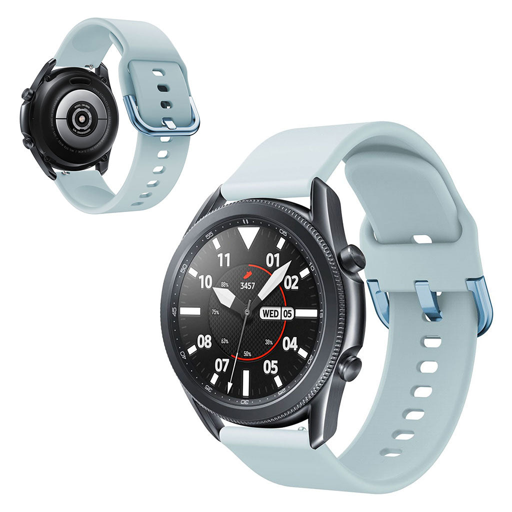Vildt elegant Samsung Galaxy Watch 3 (45mm) Silikone Rem - Blå#serie_8