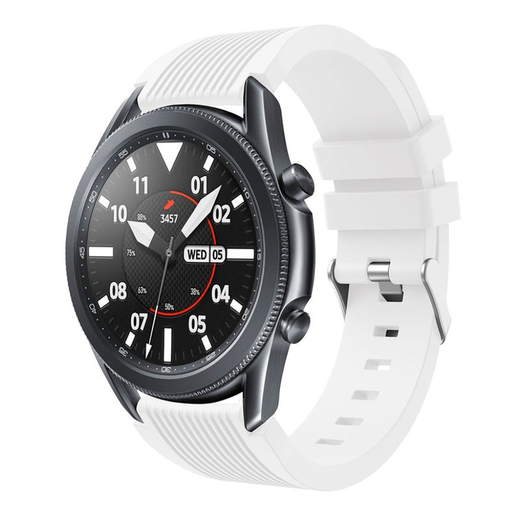 Super sejt Samsung Galaxy Watch 3 (45mm) Silikone Rem - Hvid#serie_2