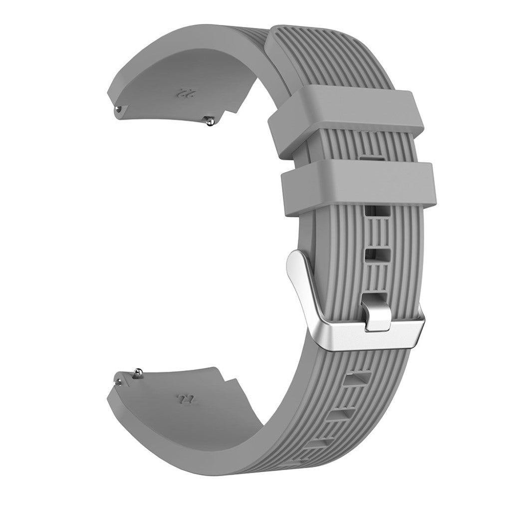 Super sejt Samsung Galaxy Watch 3 (45mm) Silikone Rem - Sølv#serie_5