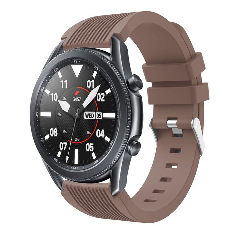 Super sejt Samsung Galaxy Watch 3 (45mm) Silikone Rem - Brun#serie_6