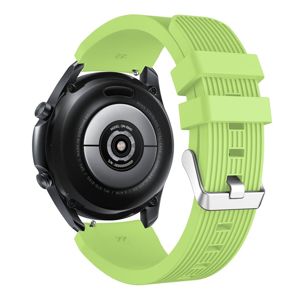 Super sejt Samsung Galaxy Watch 3 (45mm) Silikone Rem - Grøn#serie_7