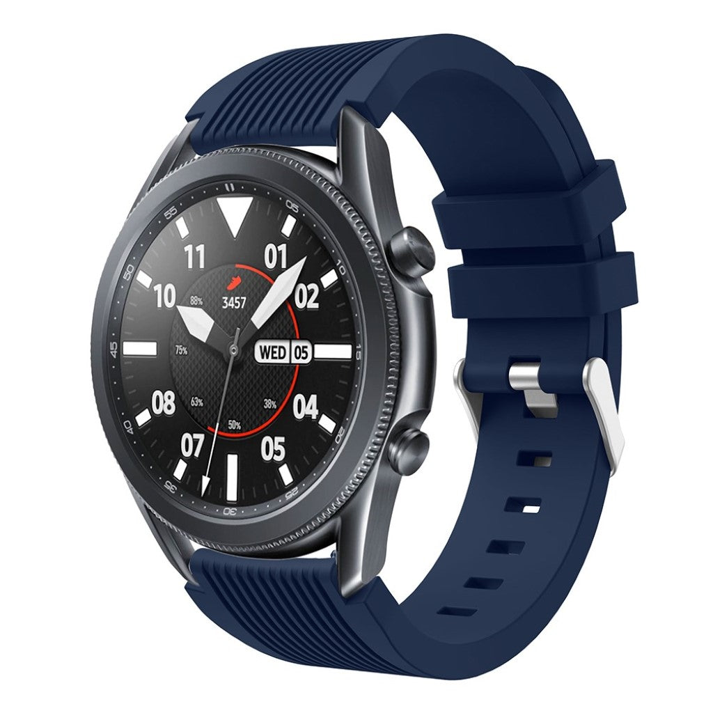 Super sejt Samsung Galaxy Watch 3 (45mm) Silikone Rem - Blå#serie_8