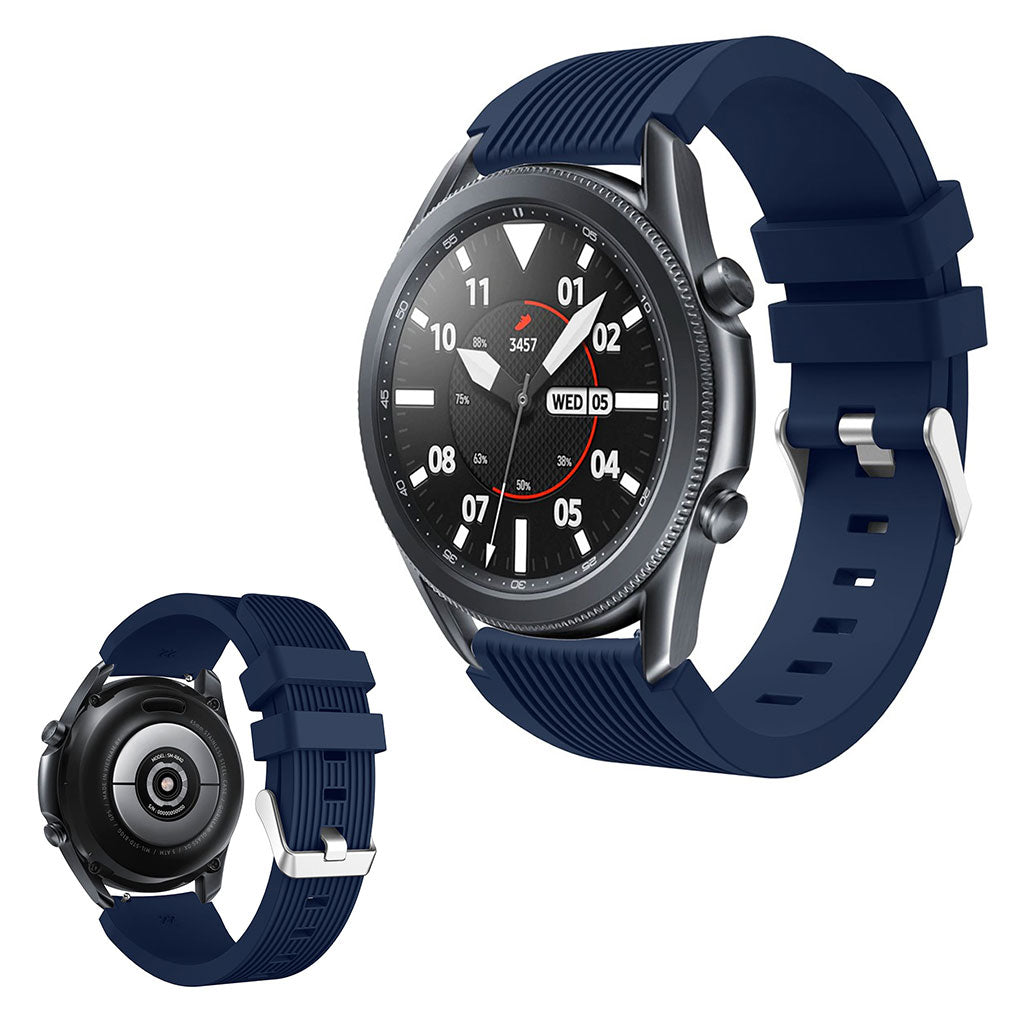 Super sejt Samsung Galaxy Watch 3 (45mm) Silikone Rem - Blå#serie_8