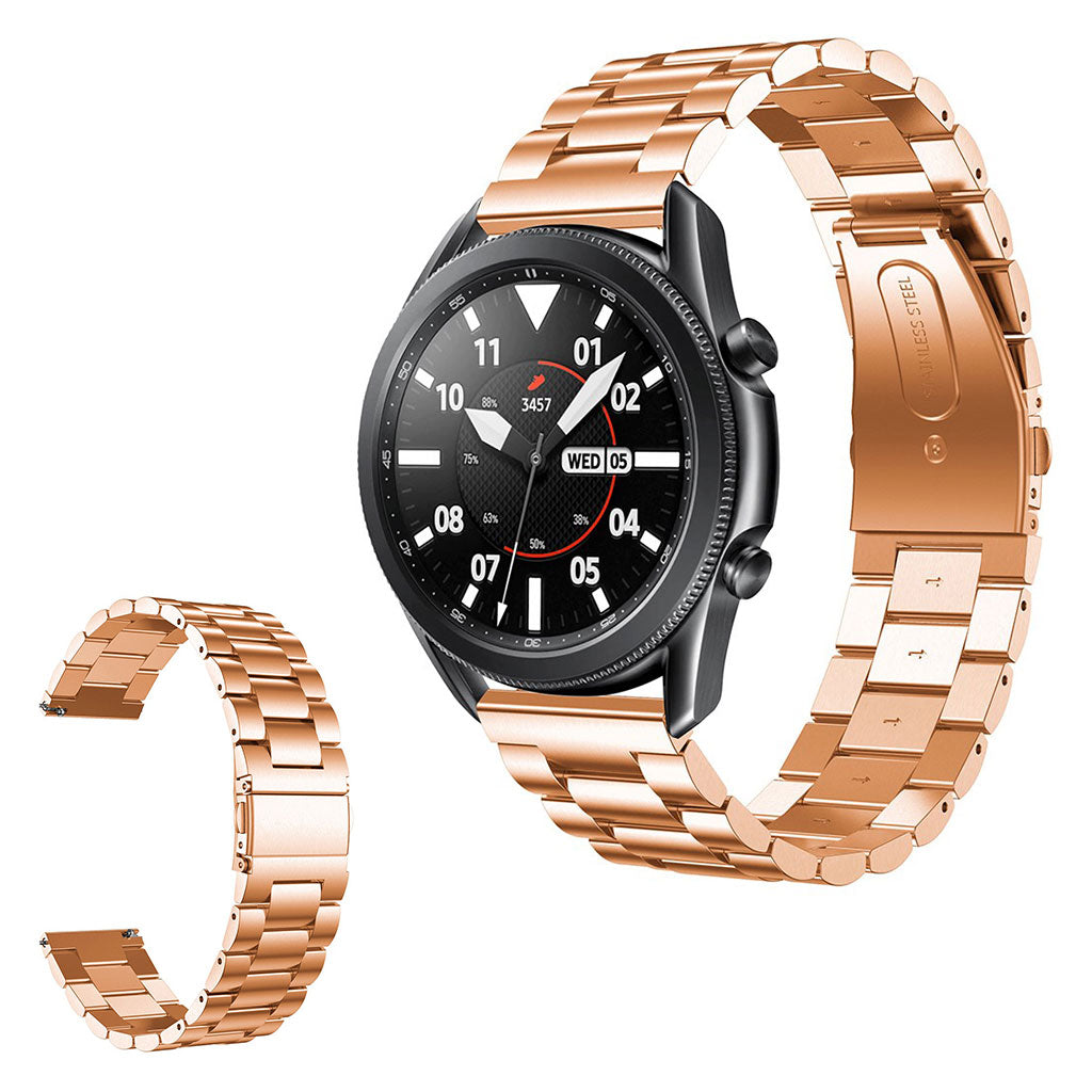 Rigtigt elegant Samsung Galaxy Watch 3 (45mm) Metal Rem - Pink#serie_1