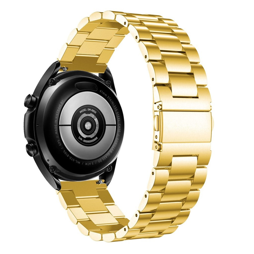 Rigtigt elegant Samsung Galaxy Watch 3 (45mm) Metal Rem - Guld#serie_2