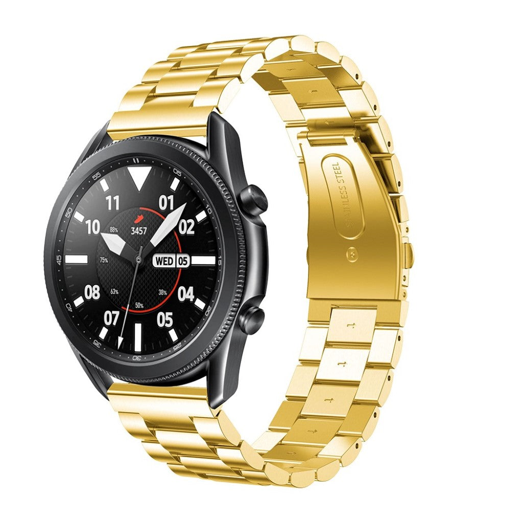 Rigtigt elegant Samsung Galaxy Watch 3 (45mm) Metal Rem - Guld#serie_2