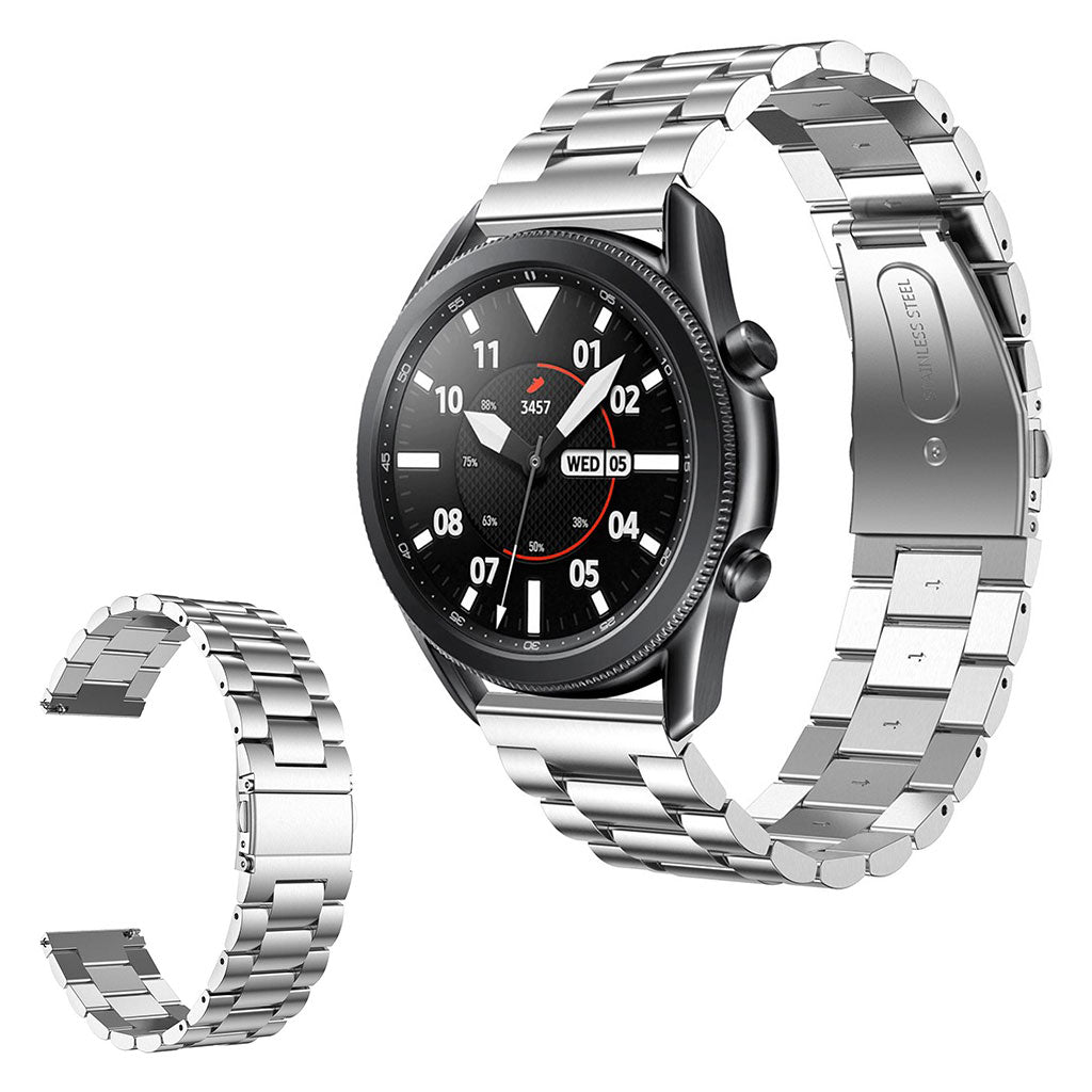 Helt vildt pænt Samsung Galaxy Watch 3 (45mm) Metal Rem - Sølv#serie_9