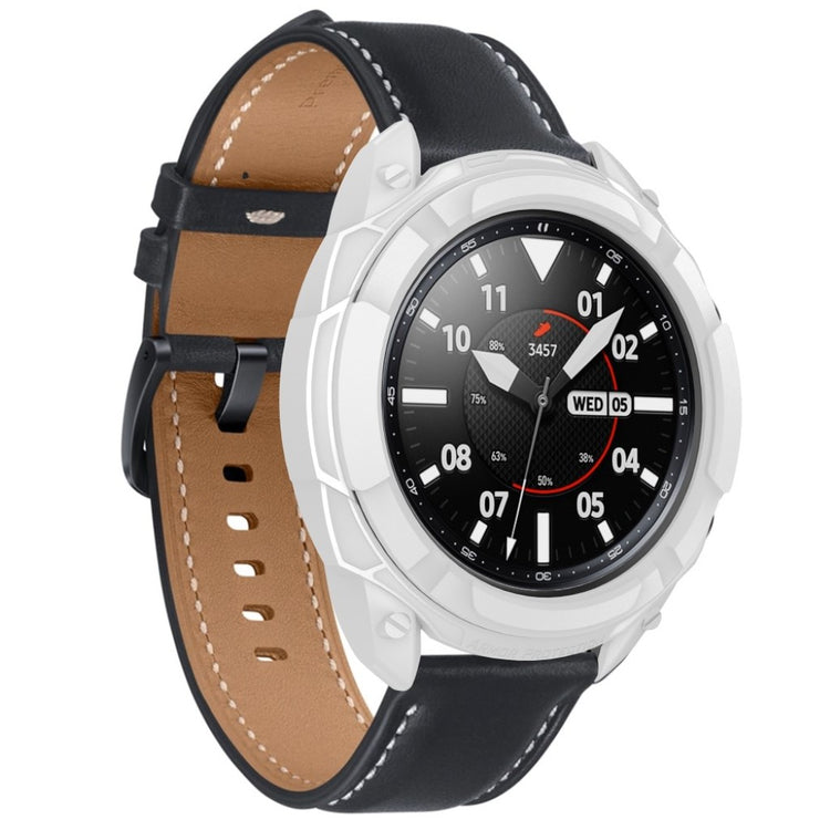 Samsung Galaxy Watch 3 (45mm) Beskyttende Silikone Bumper  - Hvid#serie_1