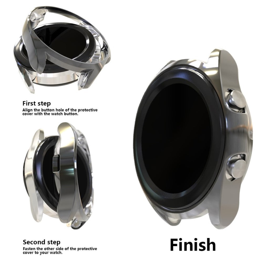 Fint Samsung Galaxy Watch 3 (45mm) Silikone Cover - Sølv#serie_3