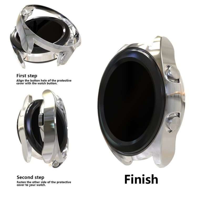Flot Samsung Galaxy Watch 3 (45mm) Silikone Rem - Sølv#serie_6