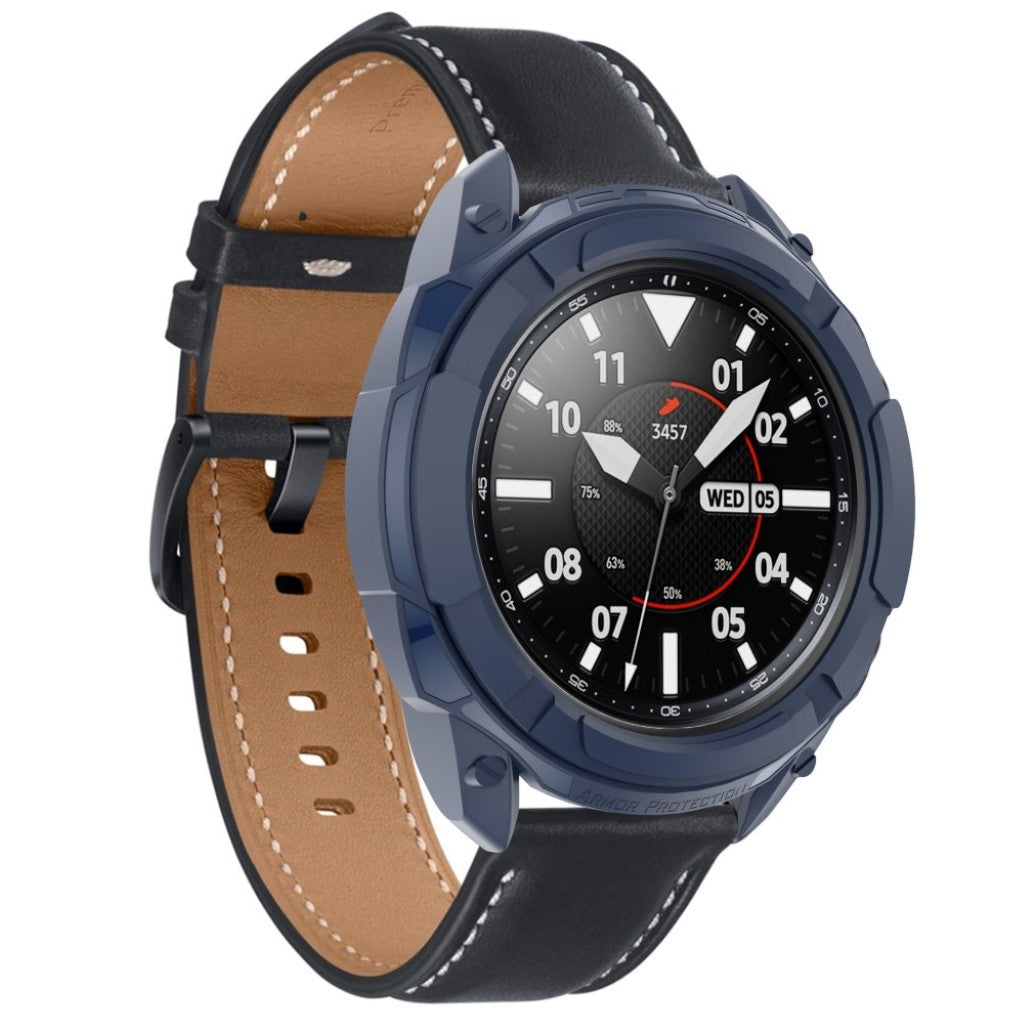 Samsung Galaxy Watch 3 (45mm)  Silikone Bumper  - Blå#serie_5