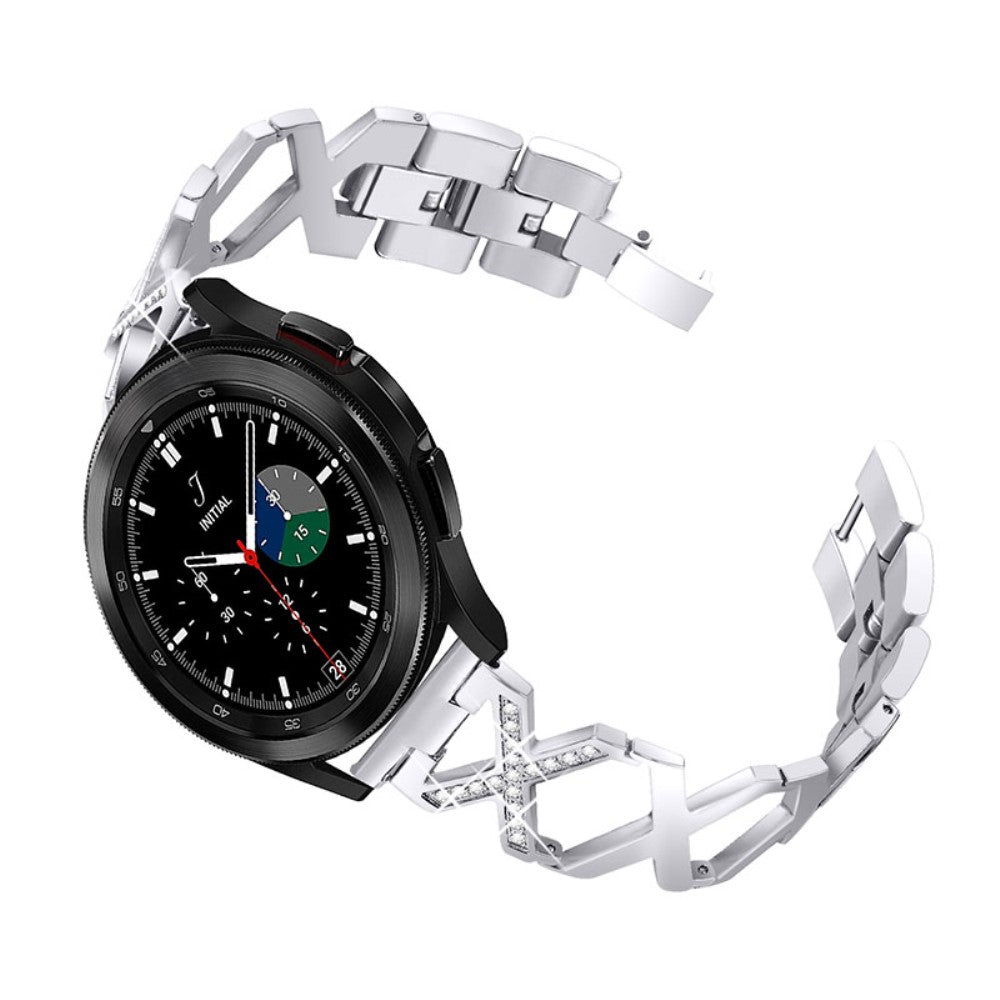  Samsung Galaxy Watch 3 (45mm) / Samsung Galaxy Watch (46mm) Metal Rem - Sølv#serie_052