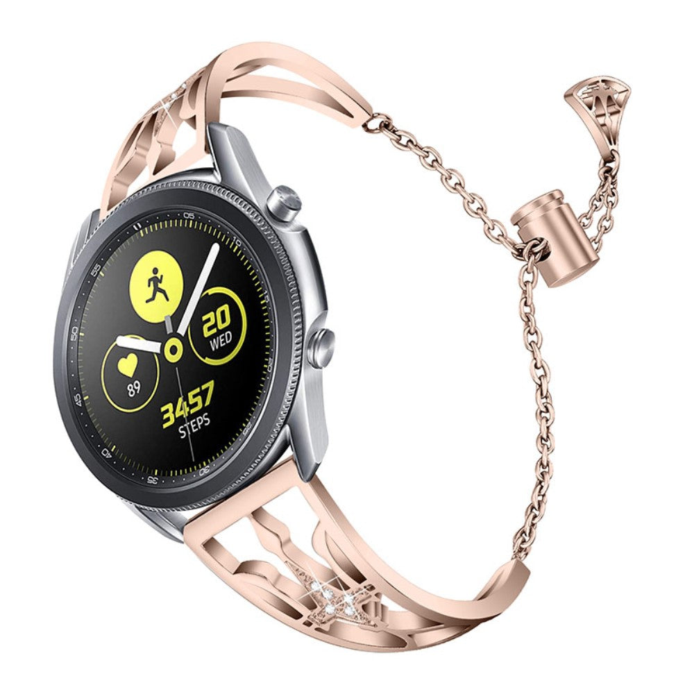 Samsung Galaxy Watch 3 (45mm) / Samsung Galaxy Watch (46mm) Metal og Rhinsten Rem - Guld#serie_1