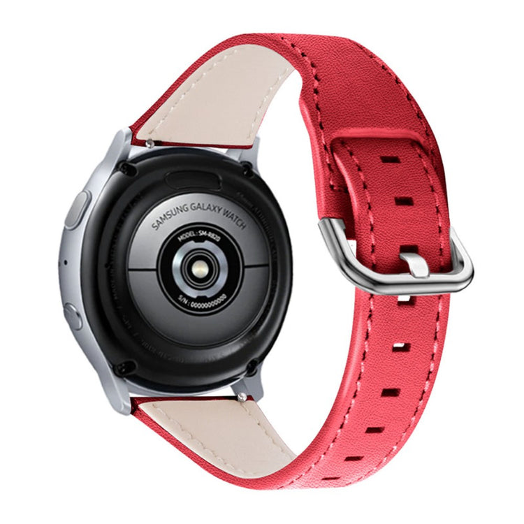  Samsung Galaxy Watch 3 (45mm) / Samsung Galaxy Watch (46mm) Ægte læder Rem - Rød#serie_5