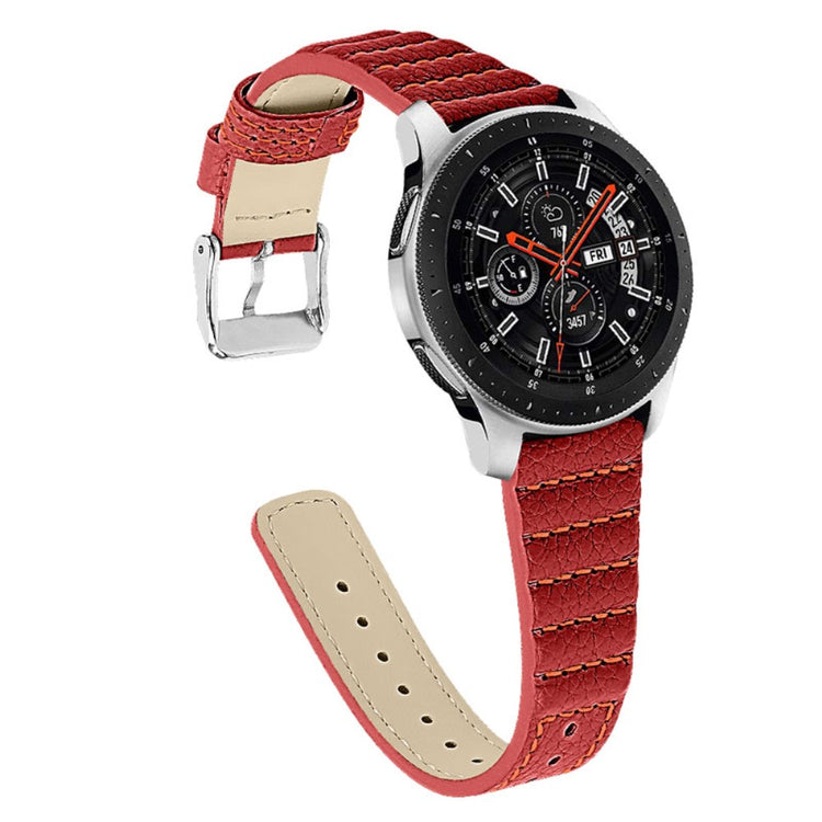  Samsung Galaxy Watch 3 (45mm) / Samsung Galaxy Watch (46mm) Ægte læder Rem - Rød#serie_3