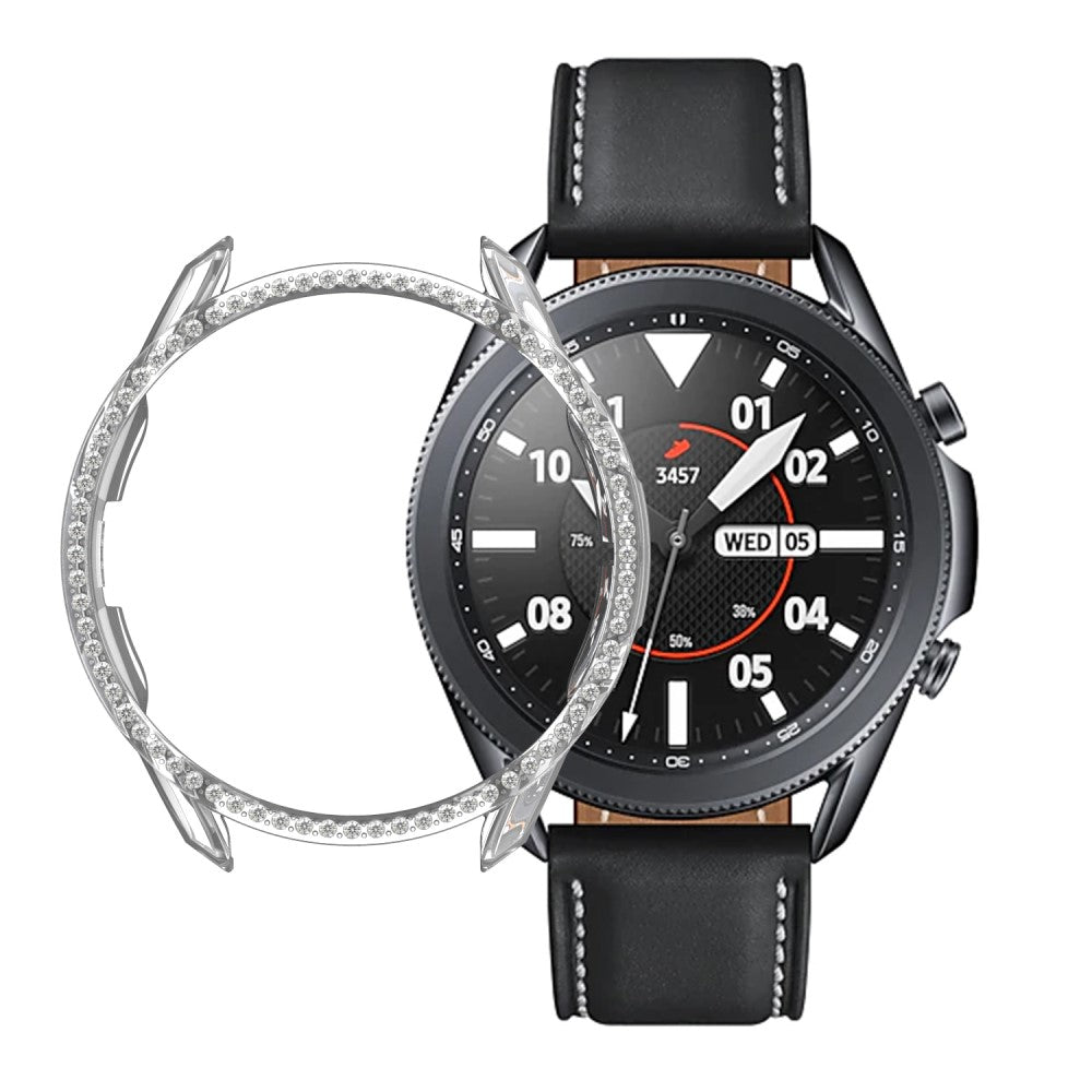 Samsung Galaxy Watch 3 (45mm)  Plastik og Rhinsten Bumper  - Gennemsigtig#serie_9