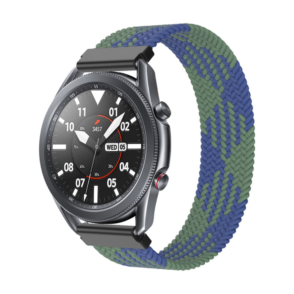 Rigtigt fantastisk Samsung Galaxy Watch 3 (45mm) Nylon Rem - Størrelse: L - Grøn#serie_14