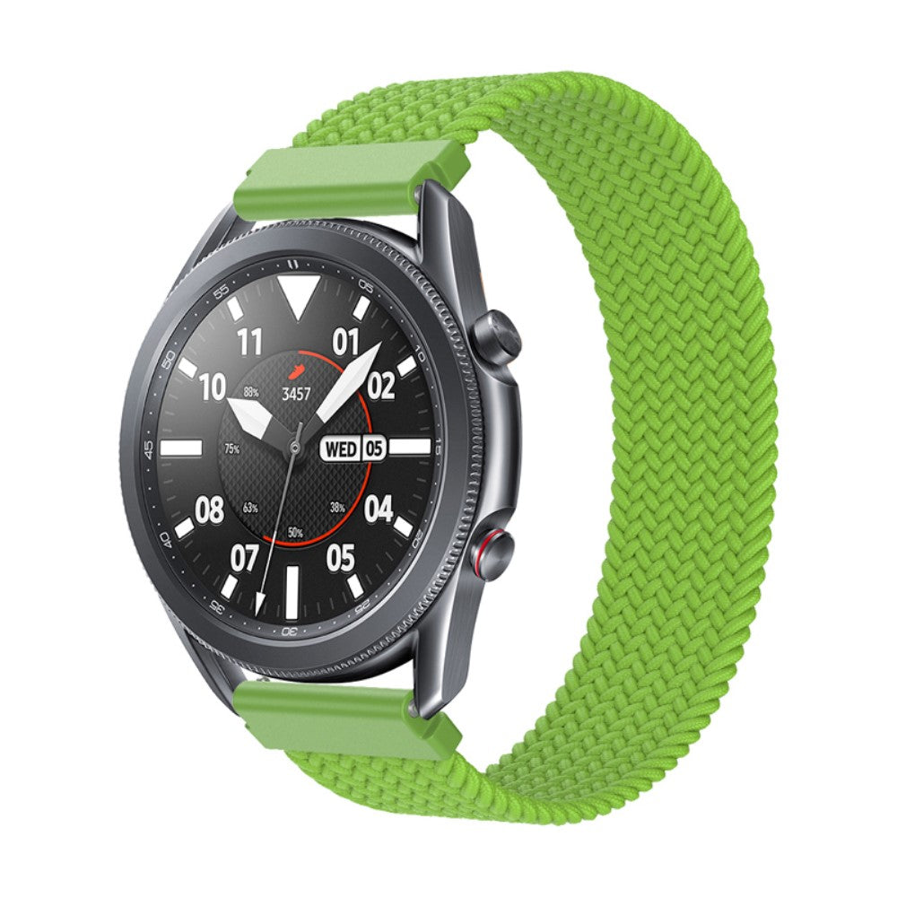Rigtigt fantastisk Samsung Galaxy Watch 3 (45mm) Nylon Rem - Størrelse: L - Grøn#serie_17