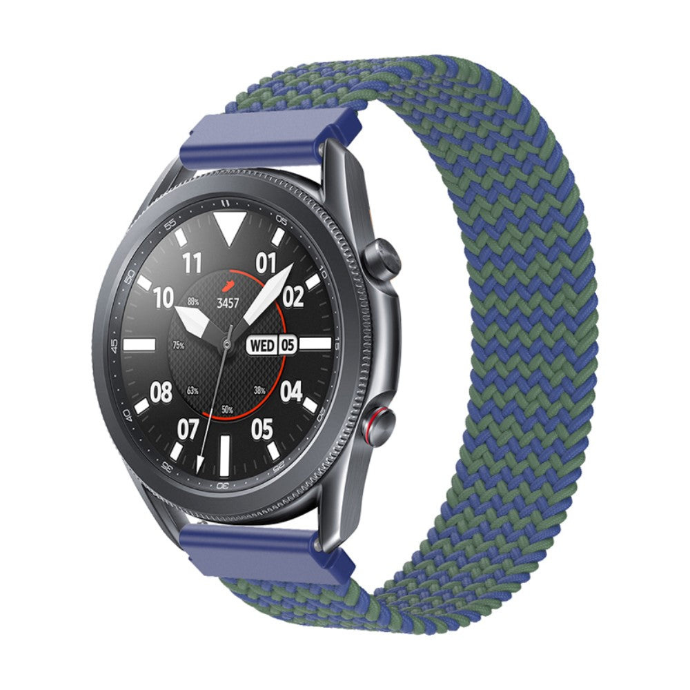 Rigtigt fantastisk Samsung Galaxy Watch 3 (45mm) Nylon Rem - Størrelse: L - Blå#serie_4