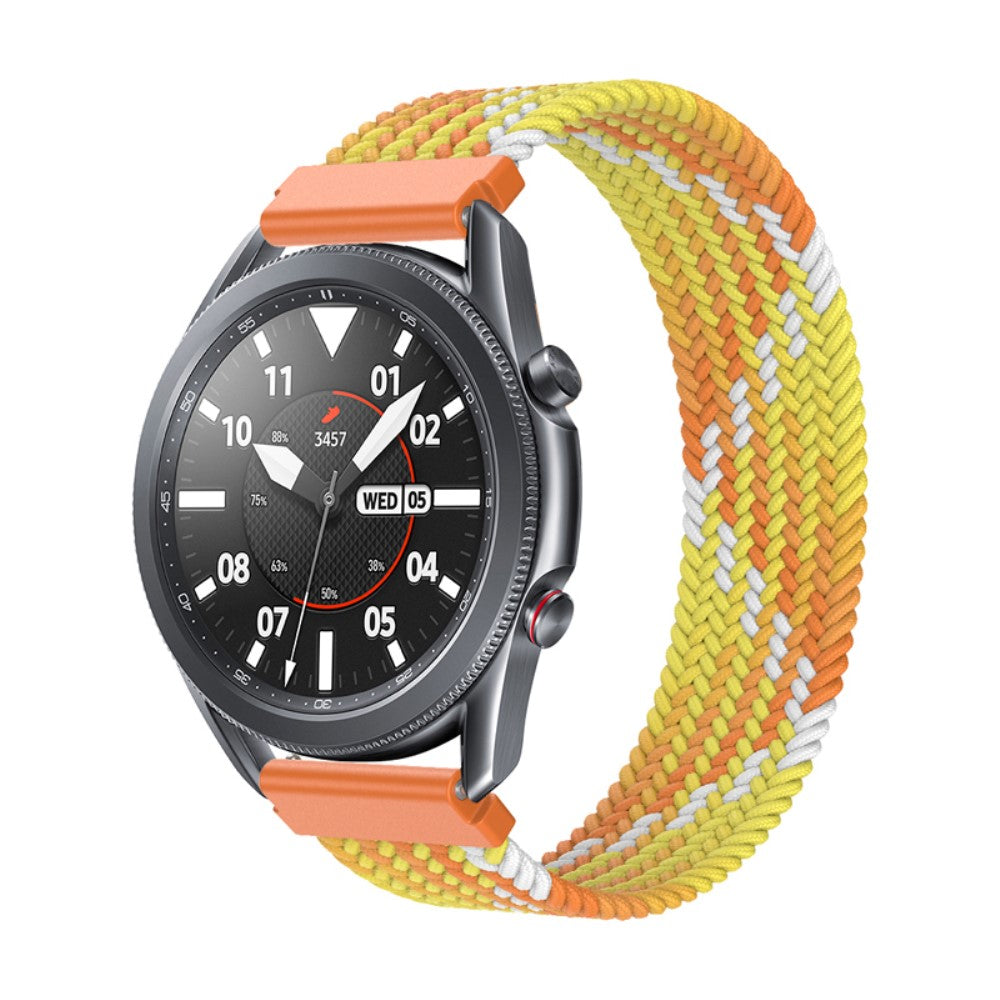 Rigtigt fantastisk Samsung Galaxy Watch 3 (45mm) Nylon Rem - Størrelse: L - Orange#serie_9