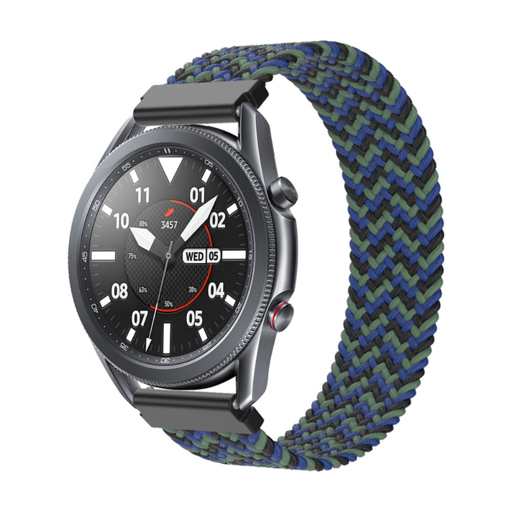 Rigtigt fantastisk Samsung Galaxy Watch 3 (45mm) Nylon Rem - Størrelse: S - Flerfarvet#serie_13