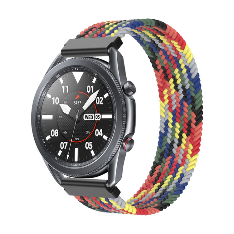 Rigtigt fantastisk Samsung Galaxy Watch 3 (45mm) Nylon Rem - Størrelse: S - Flerfarvet#serie_15