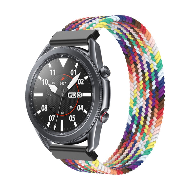 Rigtigt fantastisk Samsung Galaxy Watch 3 (45mm) Nylon Rem - Størrelse: S - Flerfarvet#serie_16
