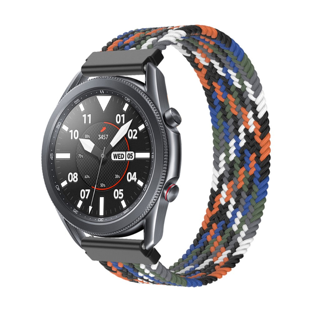 Rigtigt fantastisk Samsung Galaxy Watch 3 (45mm) Nylon Rem - Størrelse: S - Flerfarvet#serie_17