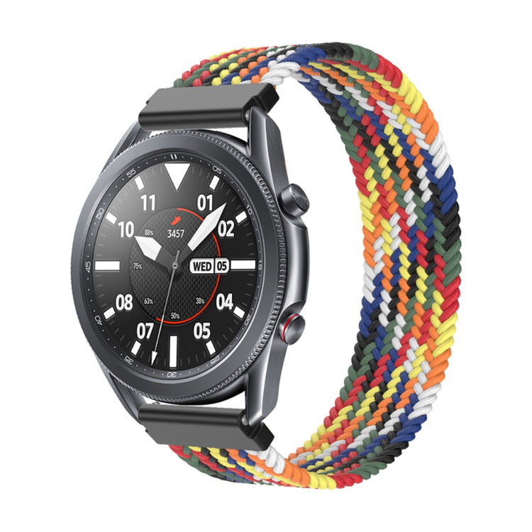 Rigtigt fantastisk Samsung Galaxy Watch 3 (45mm) Nylon Rem - Størrelse: S - Flerfarvet#serie_18