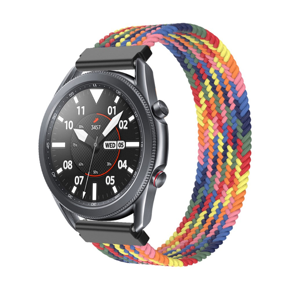 Rigtigt fantastisk Samsung Galaxy Watch 3 (45mm) Nylon Rem - Størrelse: S - Flerfarvet#serie_19