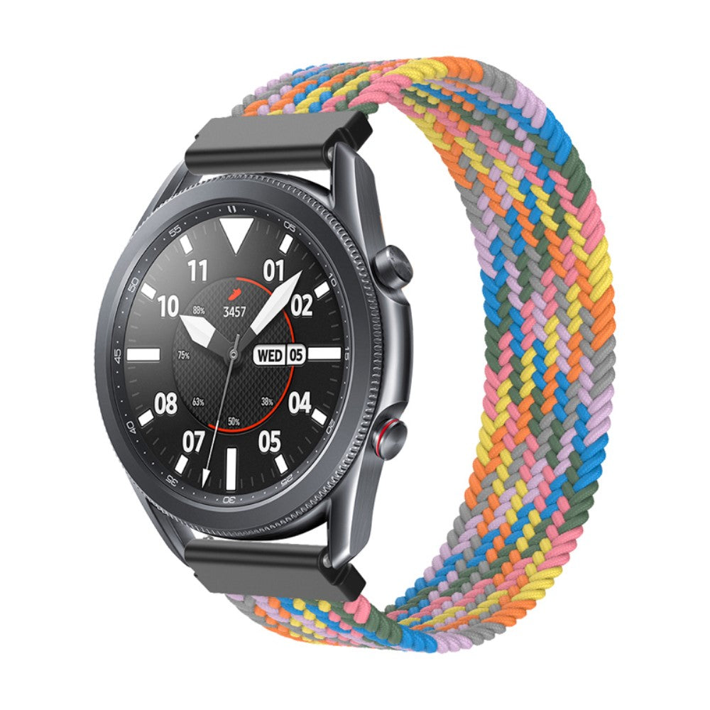 Rigtigt fantastisk Samsung Galaxy Watch 3 (45mm) Nylon Rem - Størrelse: S - Flerfarvet#serie_20