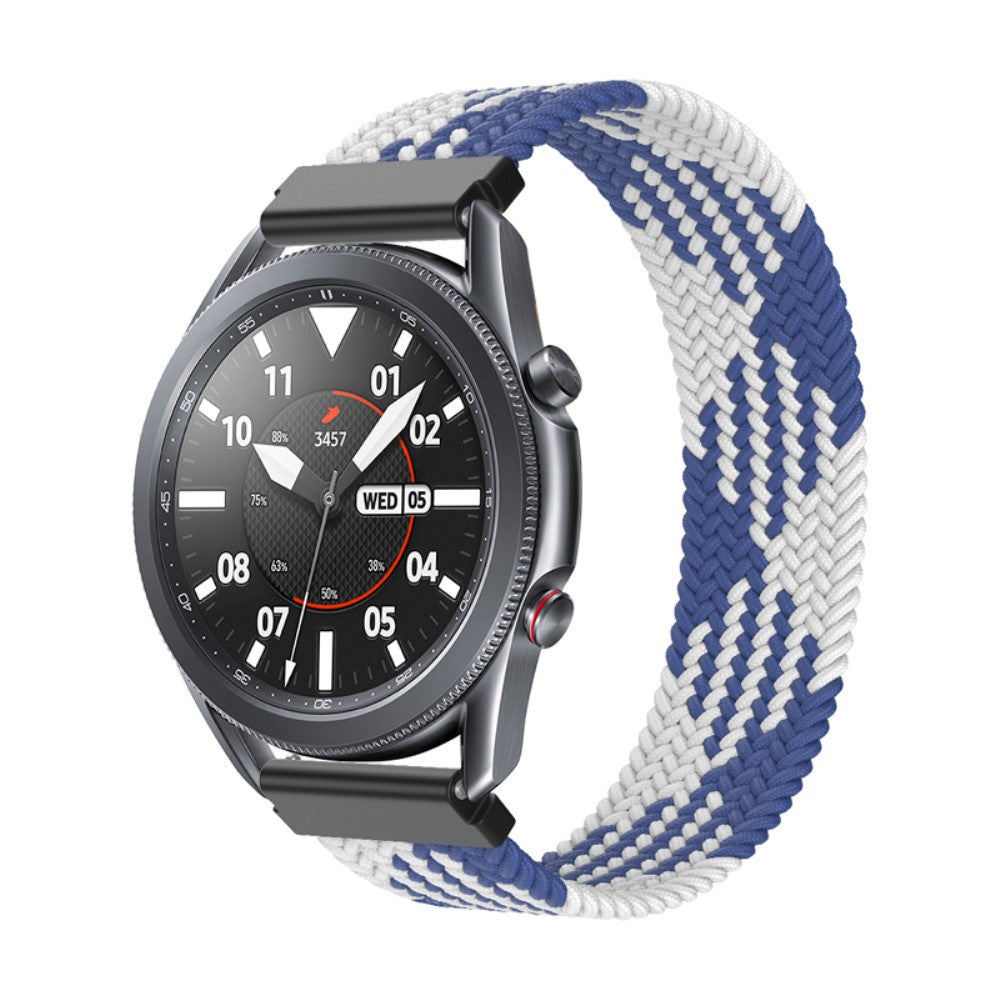 Rigtigt fantastisk Samsung Galaxy Watch 3 (45mm) Nylon Rem - Størrelse: S - Blå#serie_26
