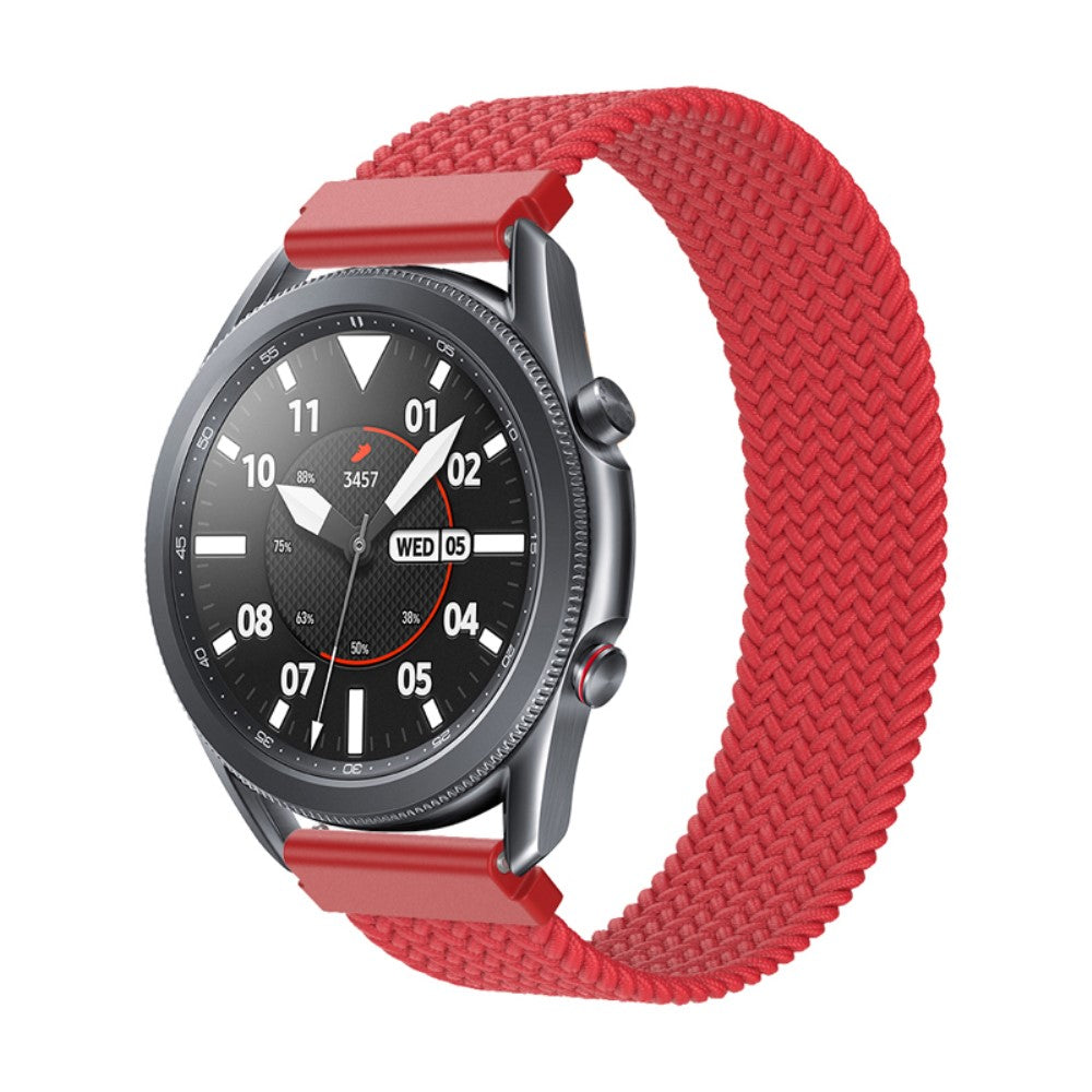 Rigtigt fantastisk Samsung Galaxy Watch 3 (45mm) Nylon Rem - Størrelse: S - Rød#serie_3