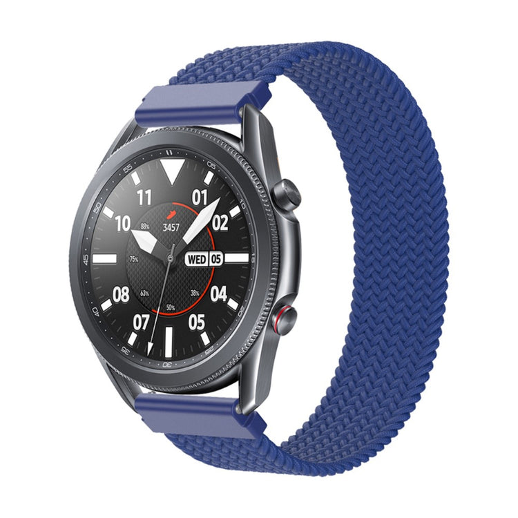 Rigtigt fantastisk Samsung Galaxy Watch 3 (45mm) Nylon Rem - Størrelse: S - Blå#serie_4