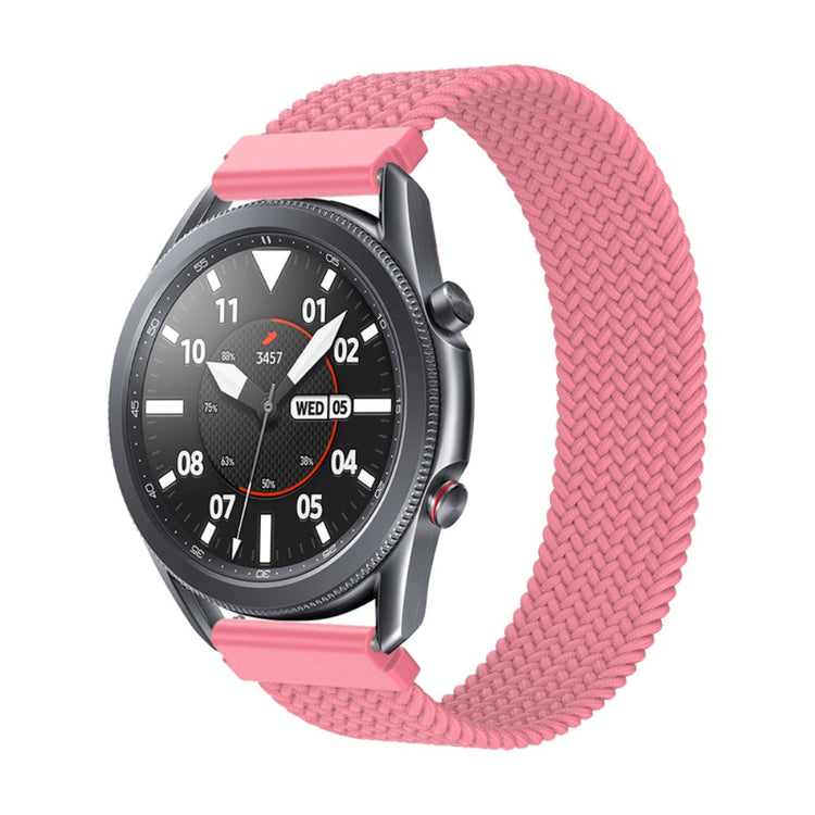 Rigtigt fantastisk Samsung Galaxy Watch 3 (45mm) Nylon Rem - Størrelse: S - Pink#serie_6