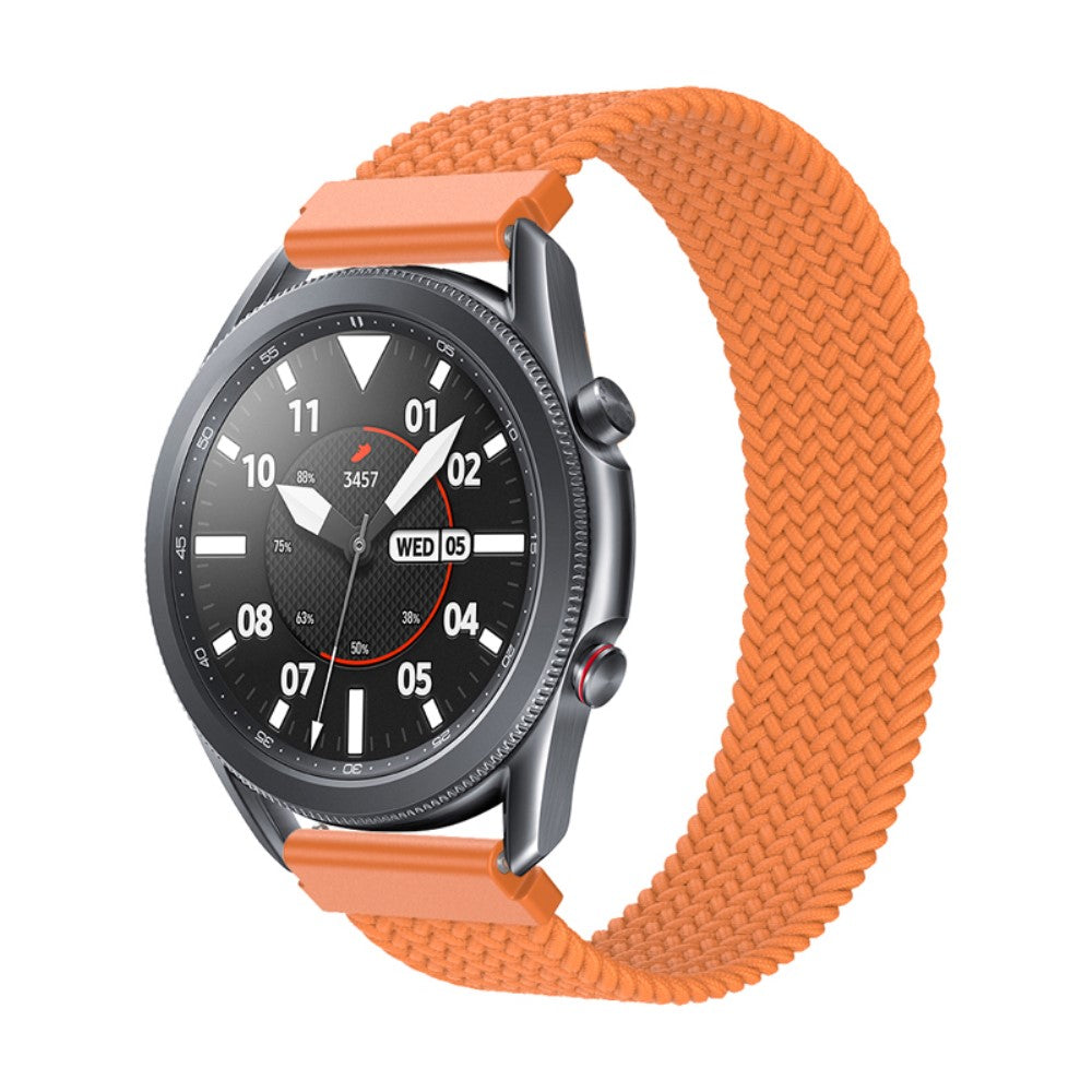 Rigtigt fantastisk Samsung Galaxy Watch 3 (45mm) Nylon Rem - Størrelse: S - Orange#serie_8
