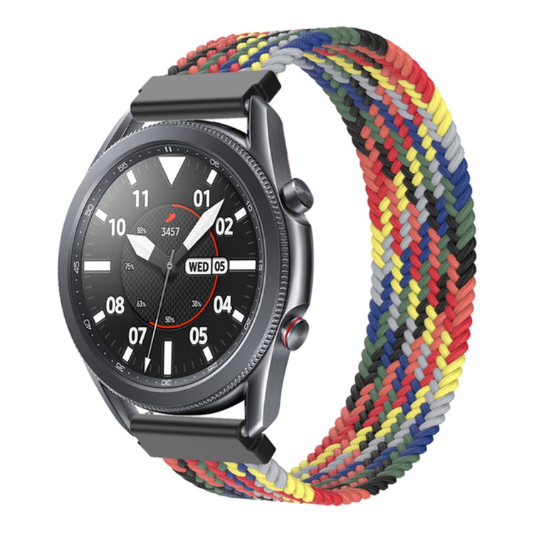 Super kønt Samsung Galaxy Watch 3 (45mm) Nylon Rem - Størrelse: XS - Flerfarvet#serie_15