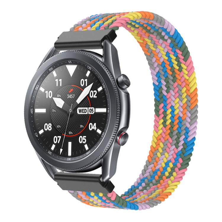 Super kønt Samsung Galaxy Watch 3 (45mm) Nylon Rem - Størrelse: XS - Flerfarvet#serie_20