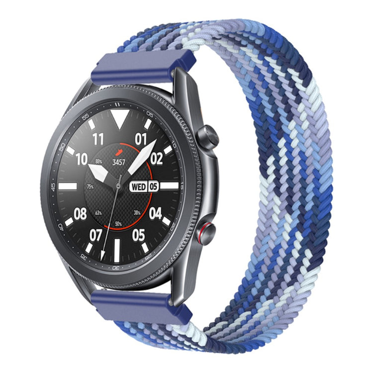 Rigtigt fed Samsung Galaxy Watch 3 (45mm) Nylon Rem - Størrelse: XS - Blå#serie_10