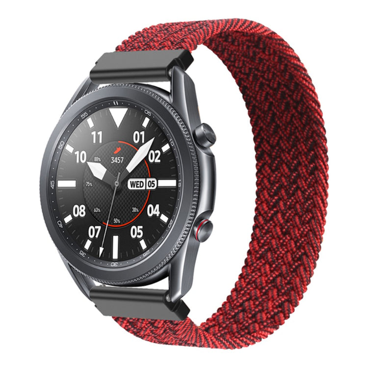 Rigtigt fed Samsung Galaxy Watch 3 (45mm) Nylon Rem - Størrelse: XS - Rød#serie_11
