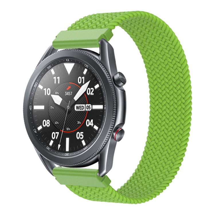 Rigtigt fed Samsung Galaxy Watch 3 (45mm) Nylon Rem - Størrelse: XS - Grøn#serie_17