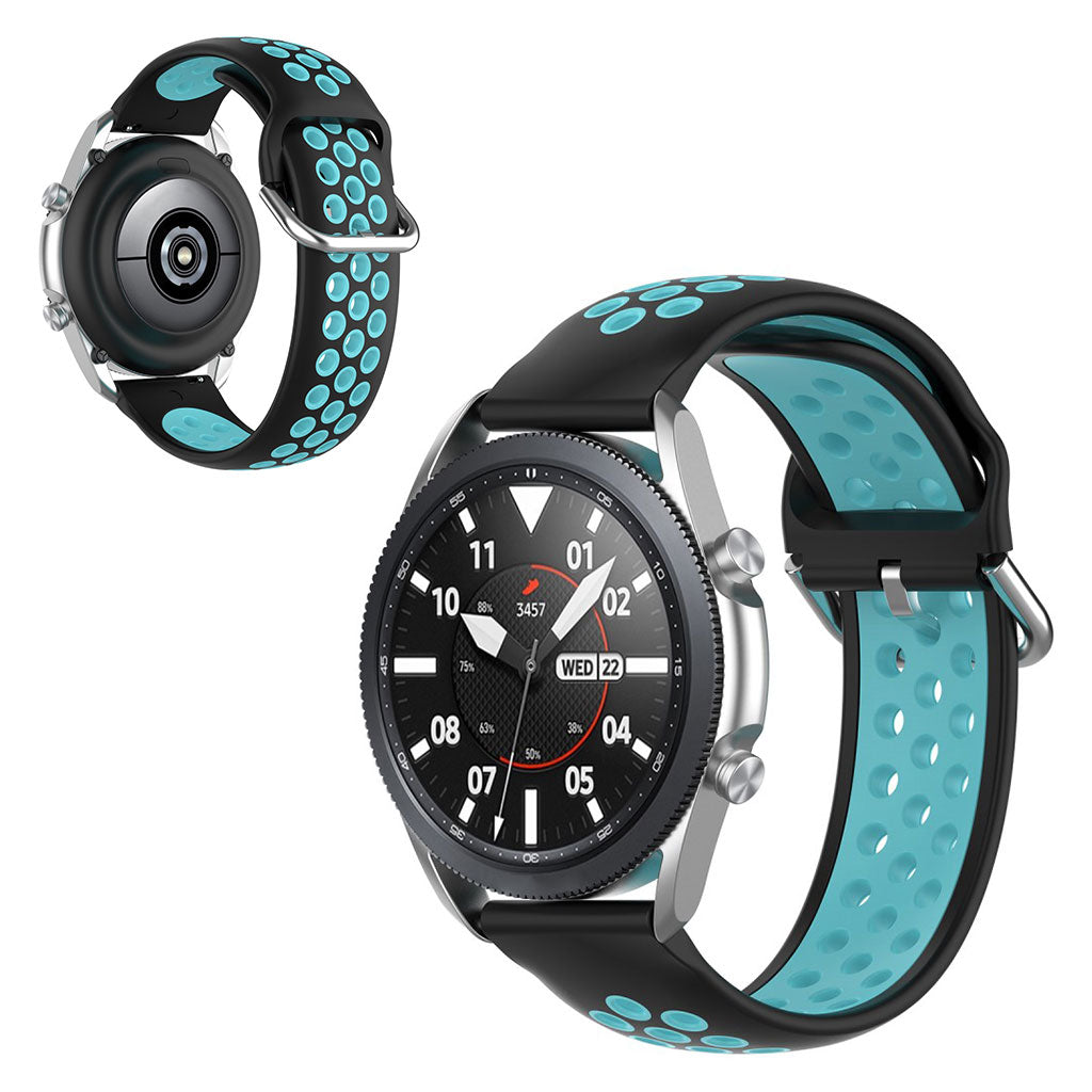 Solid Samsung Galaxy Watch 3 (41mm) Silikone Rem - Sort#serie_2