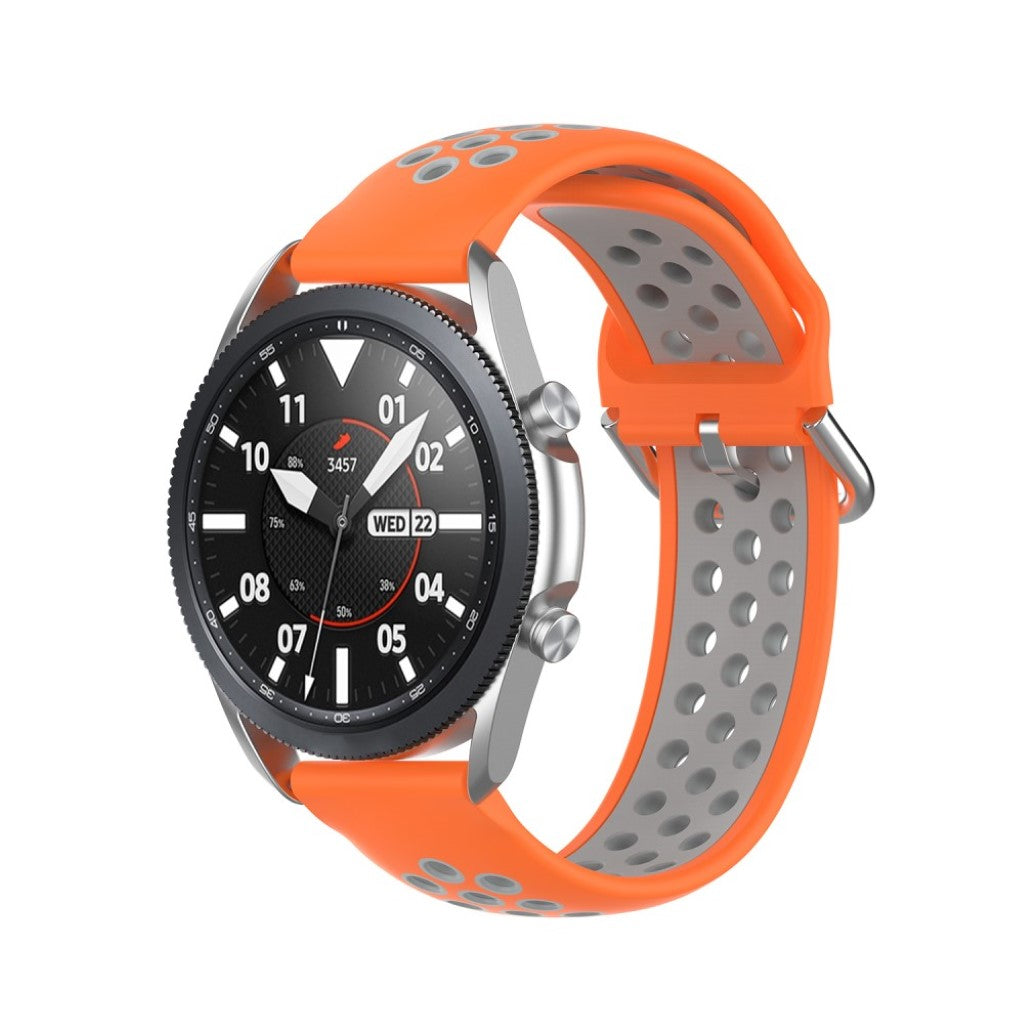 Solid Samsung Galaxy Watch 3 (41mm) Silikone Rem - Orange#serie_4