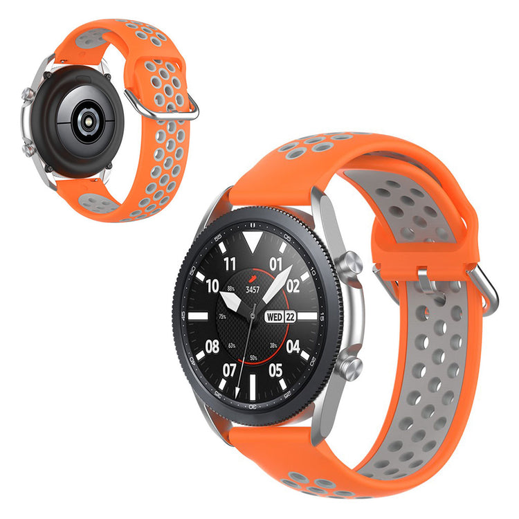 Solid Samsung Galaxy Watch 3 (41mm) Silikone Rem - Orange#serie_4