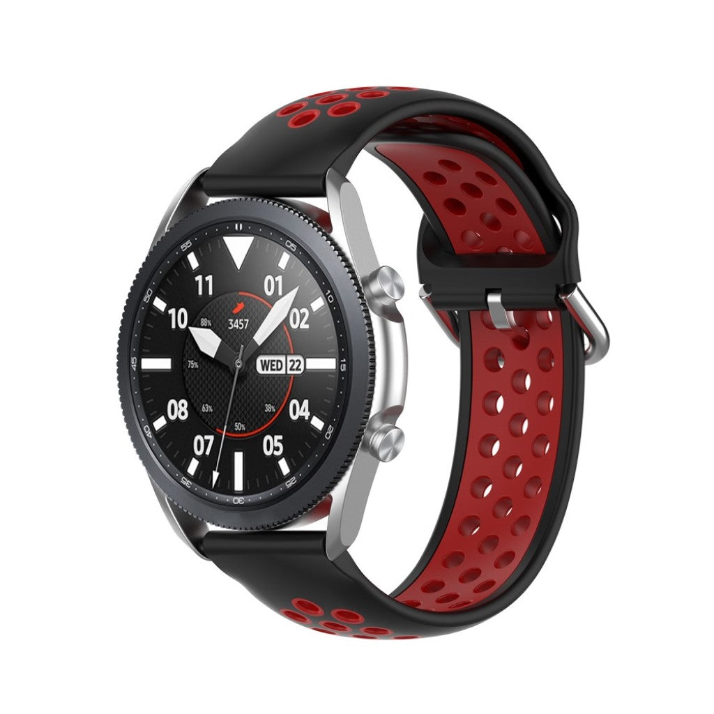 Solid Samsung Galaxy Watch 3 (41mm) Silikone Rem - Rød#serie_7